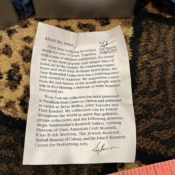 Beautiful Garry Rosenthal Tzedakkah Box. Priced to sell quickly. - Picture 9 of 10